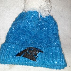 CAROLINA PANTHERS Glitter Winter,Beanie,Ski Hat 47 Brand Unisex Good 4 Christmas
